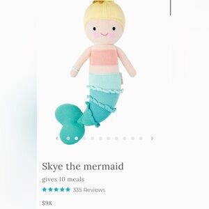 Skye The Mermaid Knit Doll regular size